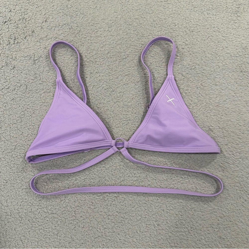 Boutine LA Lilac Ringer Triangle Swim Top